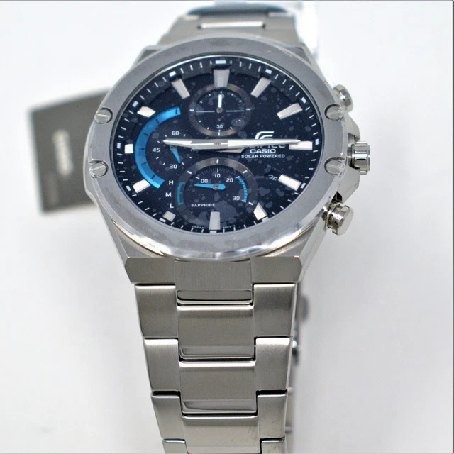 CASIO EDIFICE SOLAR Powered Sapphire Crystal Slim Case Watch EFS-S560D- 1AVUEF £147.00 - PicClick UK