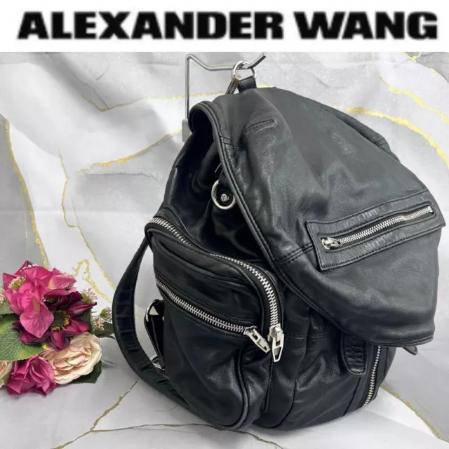 ALEXANDER WANG's MARTI Backpack Leather Shoulder 2way Black Magnetic button used