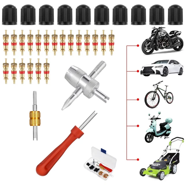 105 pezzi TR412 Valvole per pneumatici per auto, valvole universali