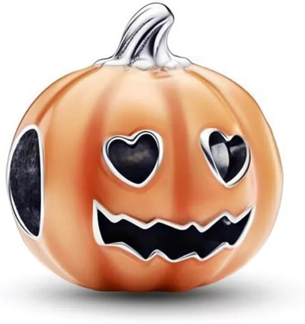 Spooky Pumpkin Halloween Charms Glow-in-the-dark  Dangle Bead