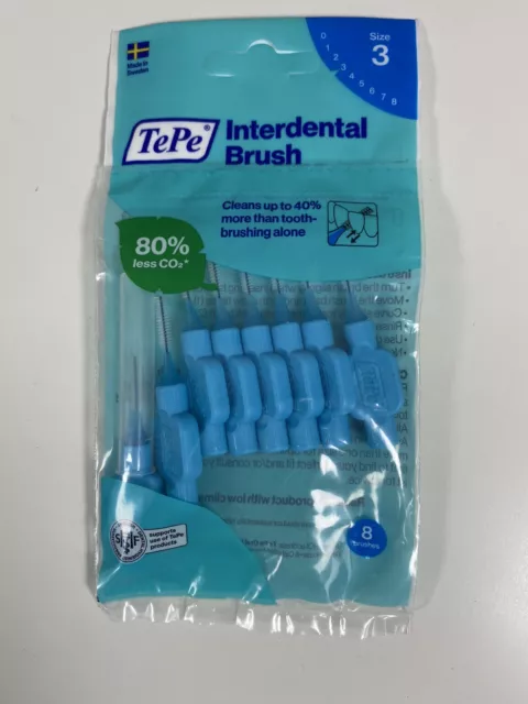 2 x TePe Dental Interdental Brush Toothpicks & Travel Case Size 3 (0.6mm) 16