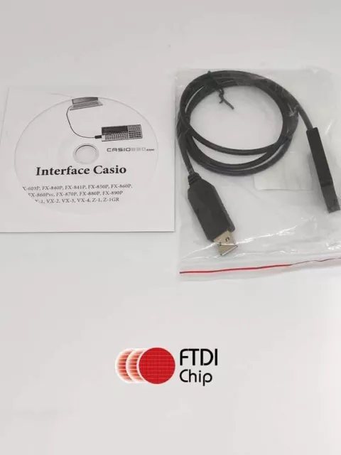 ¡NUEVO! Cable USB Interface conexión CASIO-PC FX-880P, FX-850P