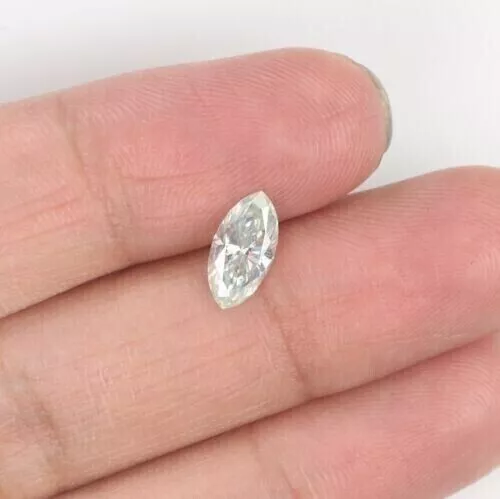 1.00 CT Natural White Diamond Certified Marquise Cut Faceted VVS1 Gemstones-H376 2