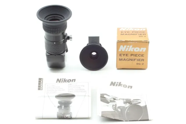 【MINT】 Visor de ángulo recto Nikon DR-3 + lupa ocular DG-2 de JAPÓN