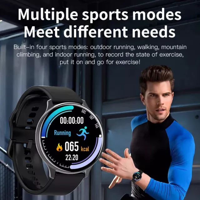 SMARTWATCH UOMO DONNA Bt Compatibile Con Iphone Xiaomi Samsung Huawei Oppo  Sport EUR 29,99 - PicClick IT