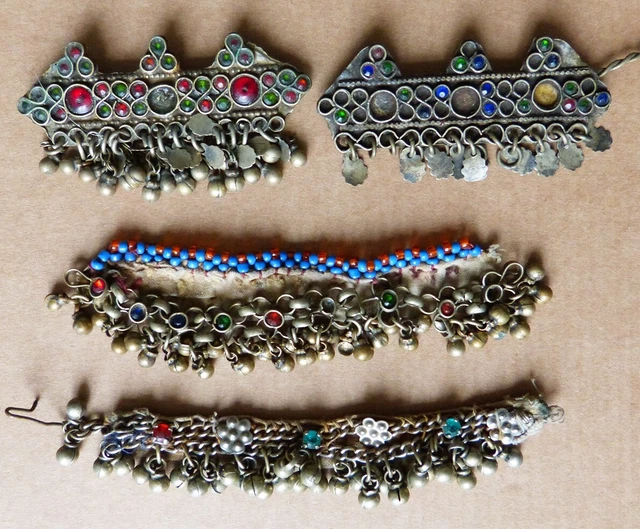 Pendentif Ancien Ethnique Arabe Ou Maghrébin En Argent Massif - Bijou Vintage Argent, Occasion