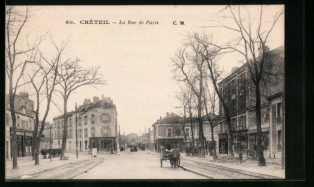 CPA Creteil, La Rue de Paris
