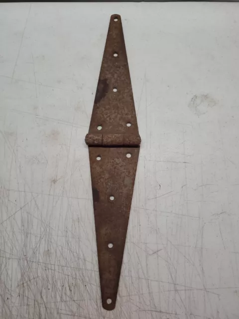 Vintage Barn Door Hinges Large Strap Cast Iron 24 in. L