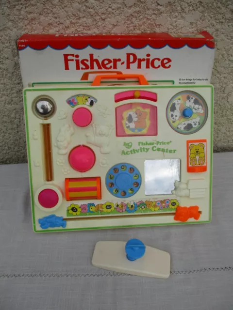 Ancien Tableau d'activité et d'éveil Fisher Price Vintage Collector