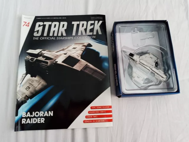 Eaglemoss Star Trek Collection #74 Bajoran Raider & Magazine