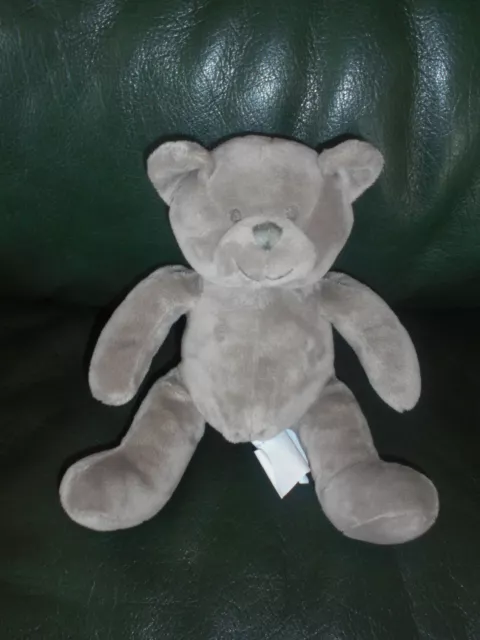 Doudou Obaibi Okaidi Peluche Ours Gris  22 cm
