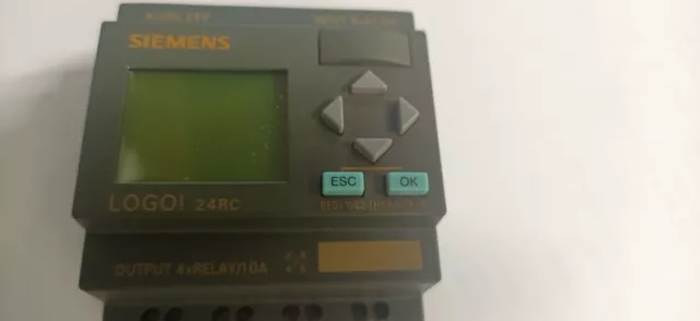 Siemens LOGO! 24RCE 24V PLC Controller - Grigio