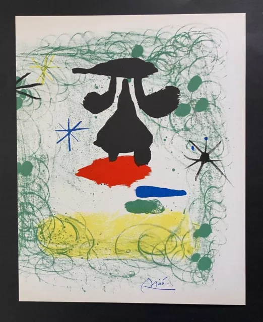 Joan Miro  + 1958 Beautiful Signed Print + Buy It Now!! #1