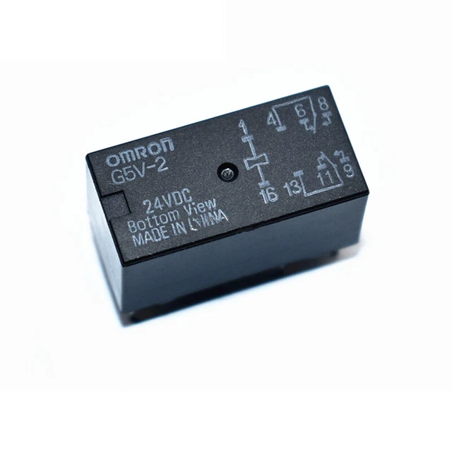 OMRON G5V-2 24VDC Electromagnetic Signal Relay DPDT 2A 8 Pins OMRON G5V-2 24VDC Electromagnetic Signal Relay DPDT 2A 8 Pins