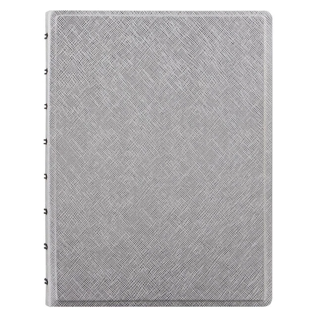 Saffiano Notebook A5 (Metallic Silver)
