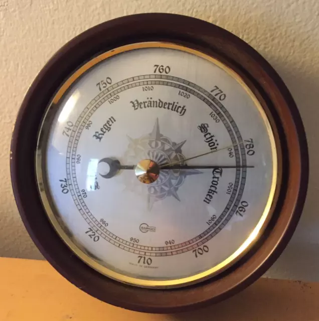 Barigo Wall Barometer With Wood Case Made in Germany