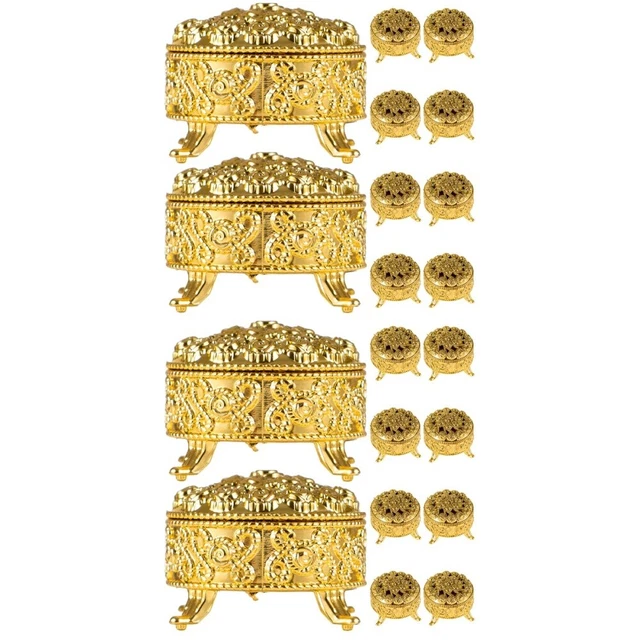 20 piezas Cajas decorativas de dulces Boda Envolviendo Cajas de dulces Anillo Soporte de almacenamiento