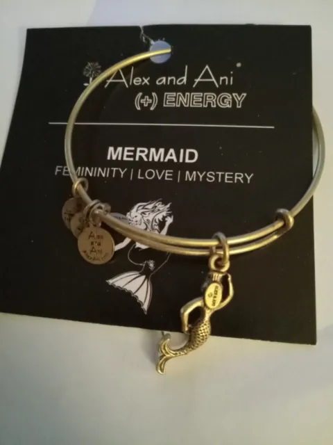Alex and Ani brass bracelet Mermaid Femninity/Love/Mystery New