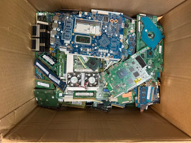 14 Lbs Of Pc Scrap For Gold Recovery. Ram.  Procs/ HD Boards/ Small Motherboards