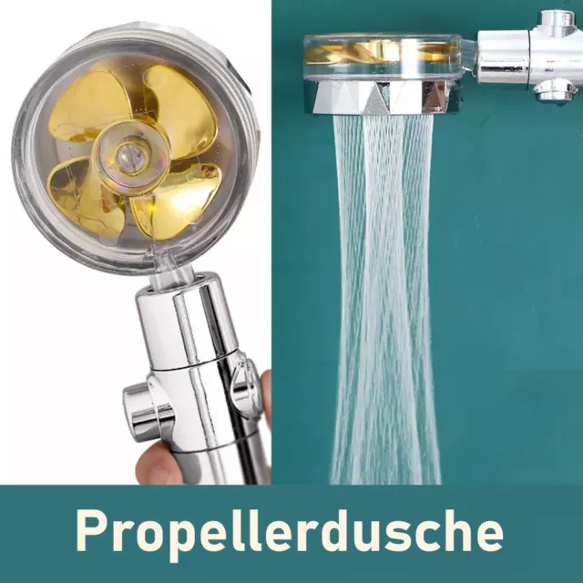 Hochdruck Duschkopf 360 Gedreht Wassersparende Handbrause Badezimmer Dusche