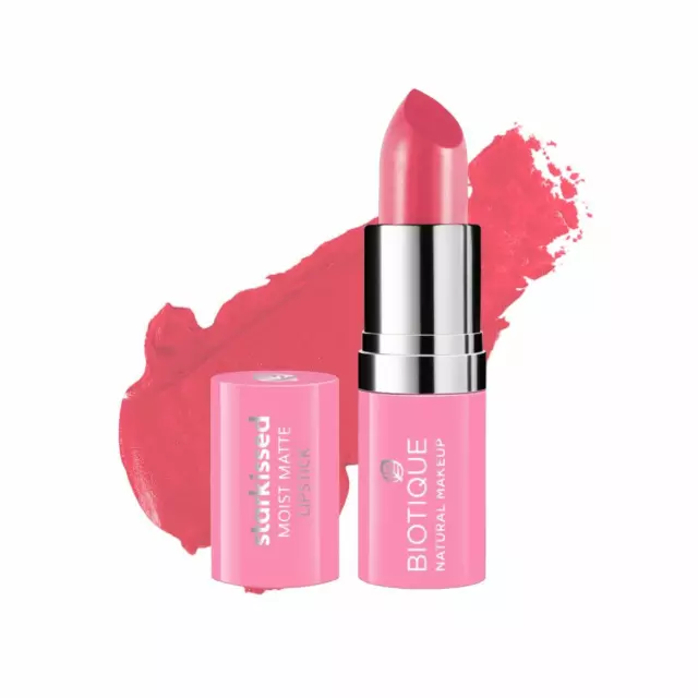 Biotique Natural Makeup Starkissed Matte Lipstick Of 4 gm For Women, Cover Girl