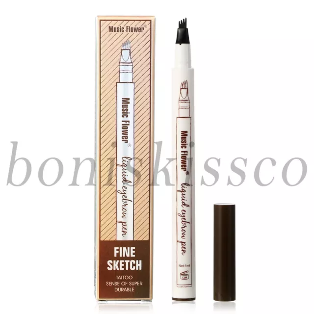 Microblading Tattoo Eyebrow Ink Pen Long Lasting Eye Brow 3D Fork Makeup Pencil