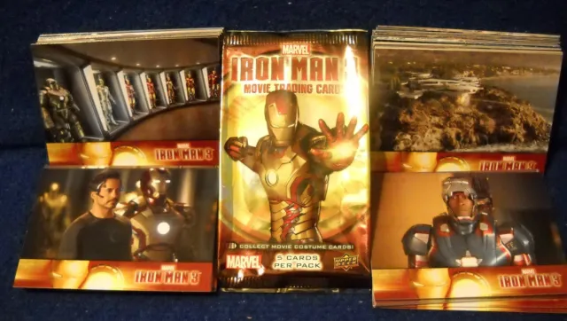 2013 Upper Deck IRON MAN 3 the Movie- Marvel -Trading Card SET