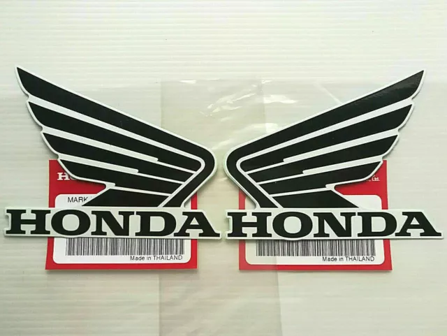 ORIGINAL Honda- Wing Flügel-CB500-10cm- MATTSCHWARZ/WEISS-Aufkleber-Sticker-100