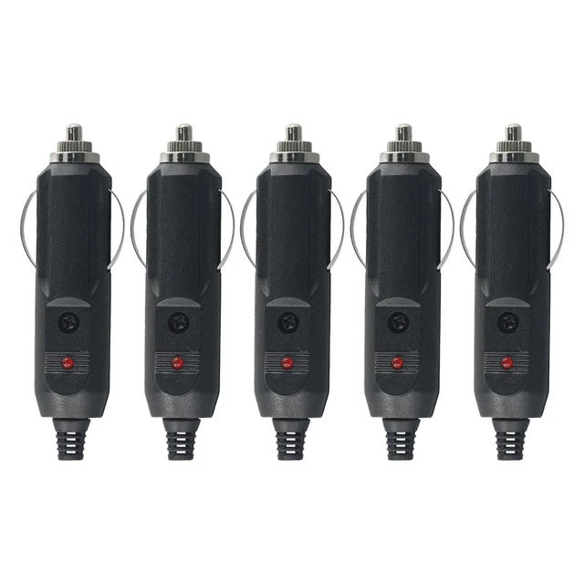 Cavo Accendisigari SAE YACSEJAO 14 AWG 30 Cm Con Fusibile 15A E Spia LED - 12V/24V