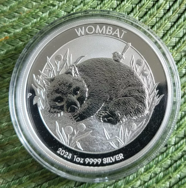 1 Aud Wombat 2023 1 Ounce Silver Brilliant Uncirculated Only 25.000 Piece