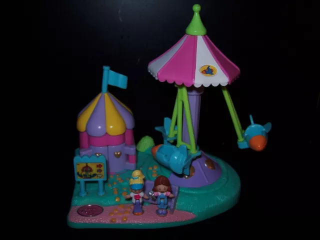 EUC 100% Complete Vintage Polly Pocket Rocket Ride aka Happy Flyers 1996