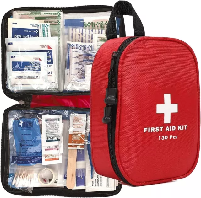 First Aid Kit For Hiking Backpacking Camping Travel Car Waterproof Laminate Bag