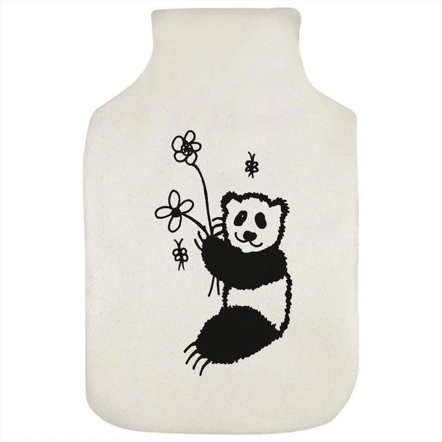 'Panda Holding Flowers' Botella de Agua Caliente (HW00027589)