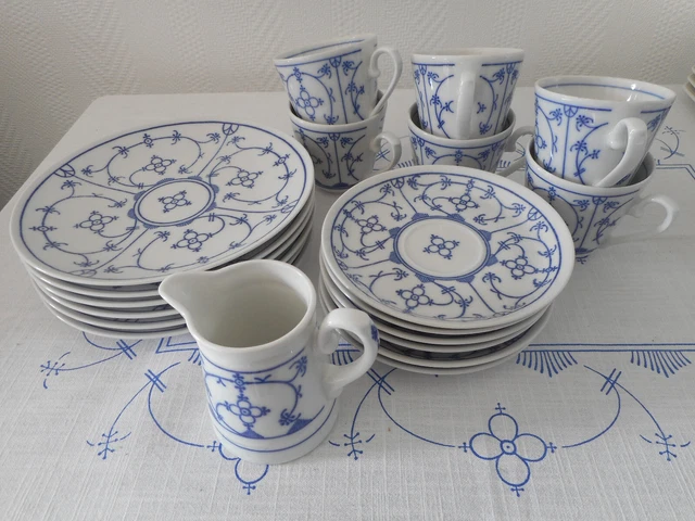 WINTERLING PORZELLAN BAVARIA Indisch Blau 19 tlg. Restbestand EUR 29,90 ...