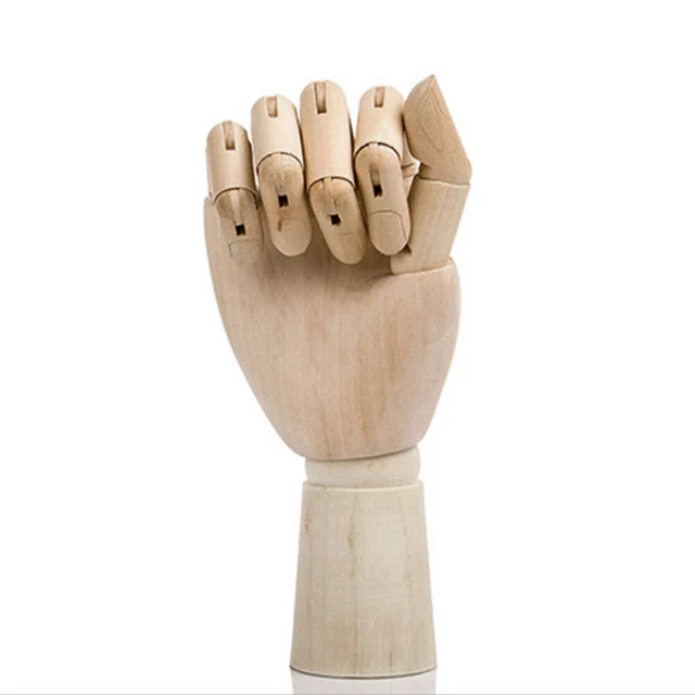 7/10/12Inch Wrist Hand Mannequin Articulated Manikin Flexible Wooden Decoration