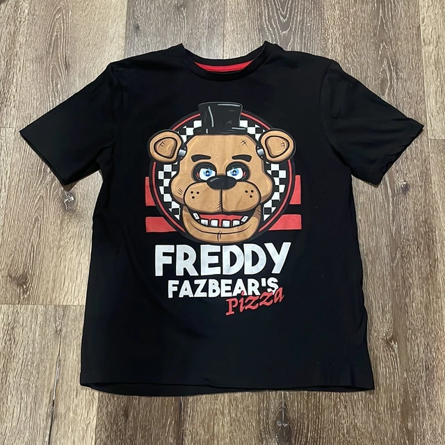 T-shirt Five Nights At Freddy's - Noir - Tailles XS à XL - 100% Coton - Neuf Avec Étiquettes