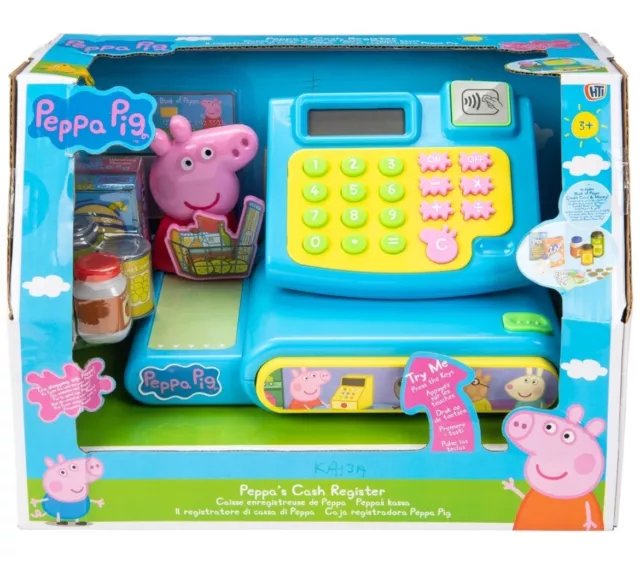 Peppa Pig Cash Register Till Supermarket Role Play Till Toy + Accessories Extras