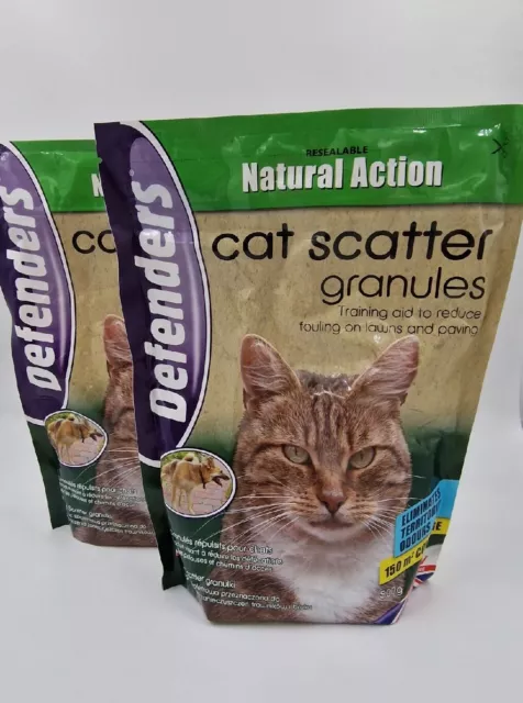 2 X 500g Cat & Dog Repellent Defenders Scatter Granules Training Aid - 1000g.