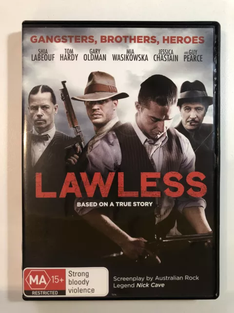 Lawless (DVD 2012) Region 4 Biography,Crime,Drama, Tom Hardy, Shia LaBeouf