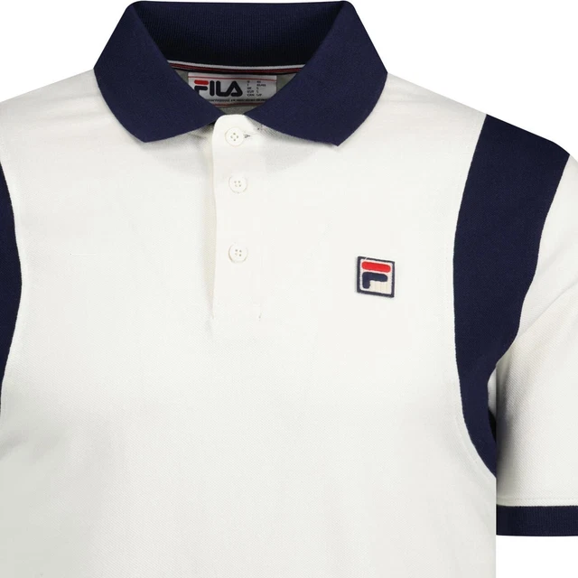 Polo Tennis Fila Vintage Panatta Off Bianca - 100% Cotone - Edizione Ltd.