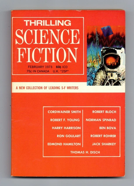 Thrilling Science Fiction Pulp Feb 1973 FN- 5.5 Low Grade