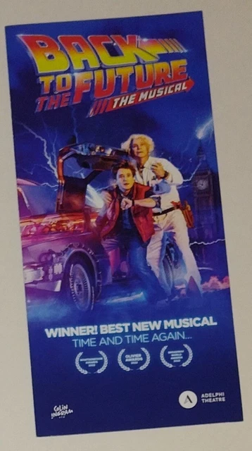 BACK TO THE Future: The Musical London West End Flyer Handbill 2022 NEW ...