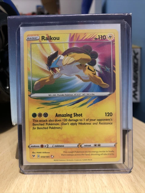 Pokémon TCG Raikou Vivid Voltage 050/185 Holo Amazing Rare