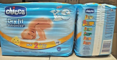 Chicco 20 CONFEZIONI DI CHICCO DRY FIT ADVANCED TAGLIA A SCELTA 2-3-4-5-6 PANNOLINI 