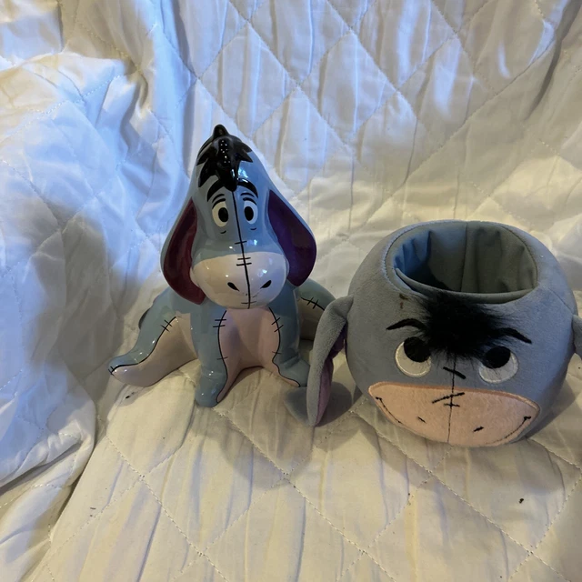 DISNEY STORE COLLECTION Eeyore Money Box And Pen Holder Used £7.00