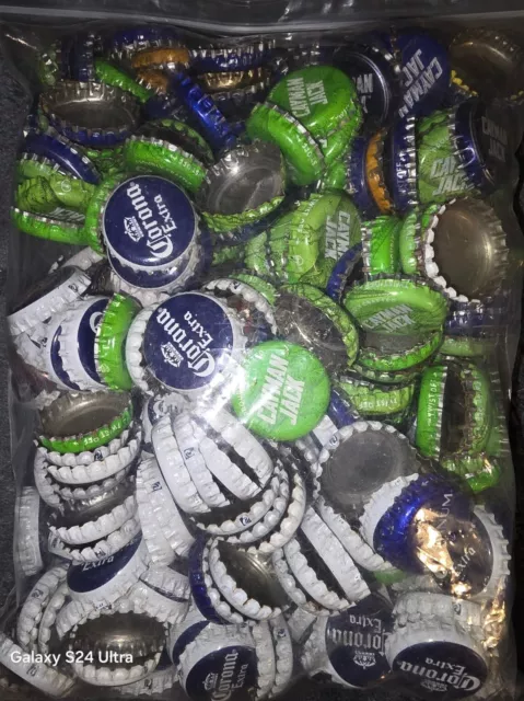 2 Lbs Lot of used mixed Beer Bottle Caps Tops For Crafting