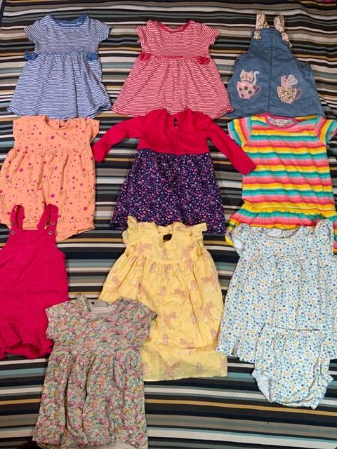 12-18 Months Baby Girl Dress Outfit Bundle 🌈
