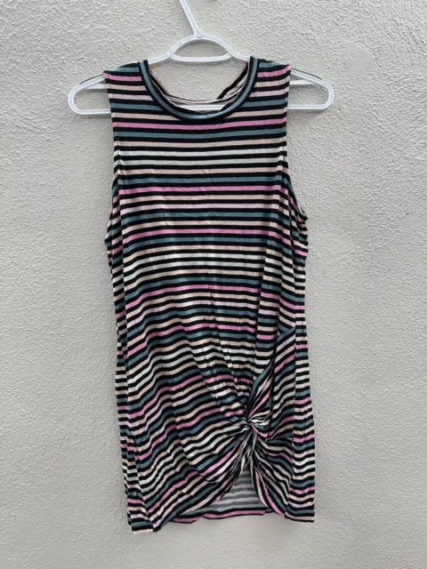 Womens Love, Fire Striped Sleeveless Dress Size Large