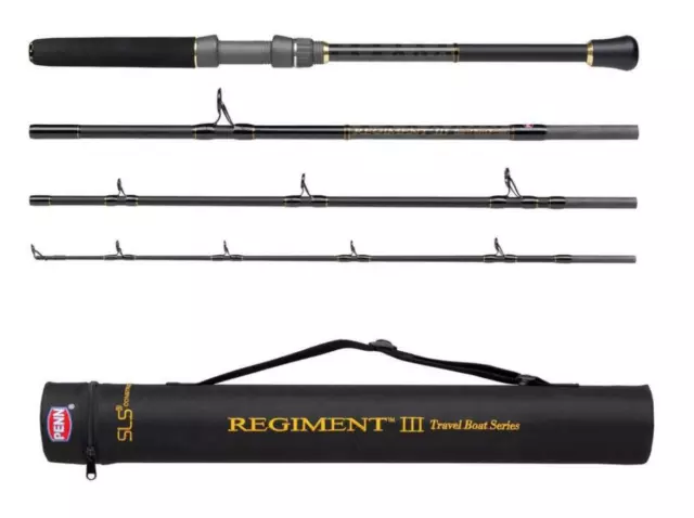 Penn Regiment lll 4-Piece 7` Travel Boat Rods  +Travel Case £30 OFF RRP