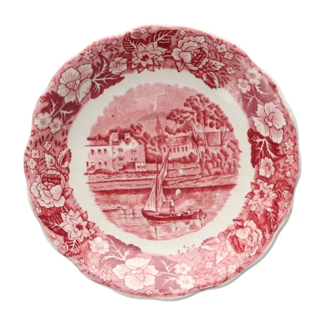 Palissy - Thames River Scenes - Pink - Coffee Saucer - 115497G